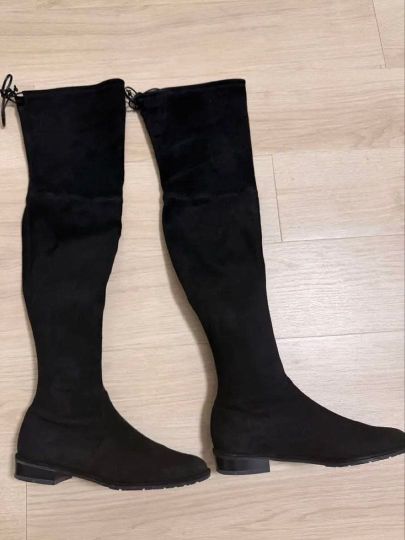 STUART WEITZMAN ブラックロングブーツ