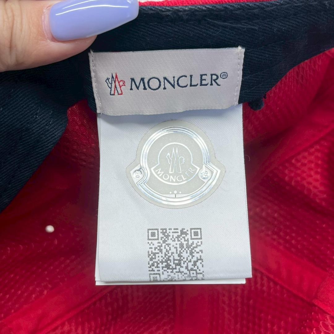 K◆正規品 MONCLER モンクレール キャップ 赤 レッド フリーサイズ