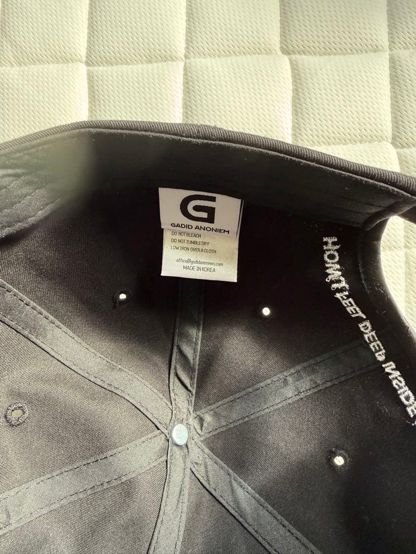 GADID ANONIEM JUDE BLACK キャップ