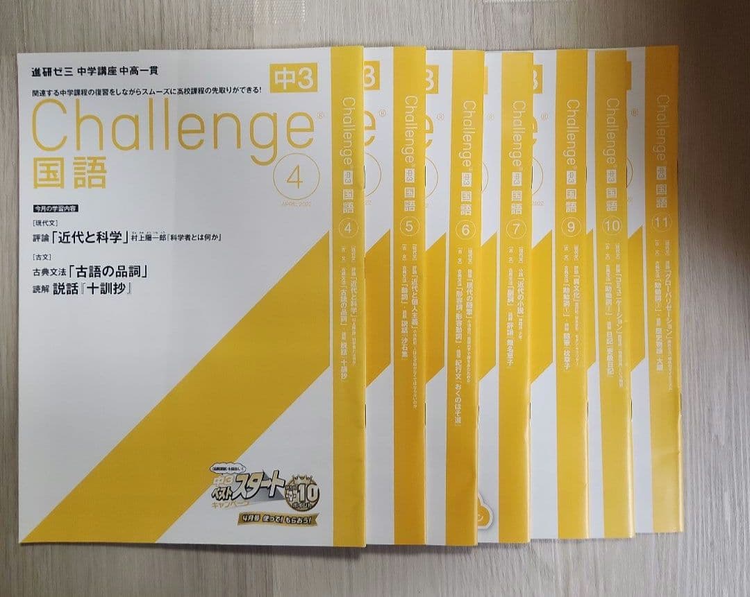お値下げしました！進研ゼミ　中学講座 　中高一貫 中3 セット
