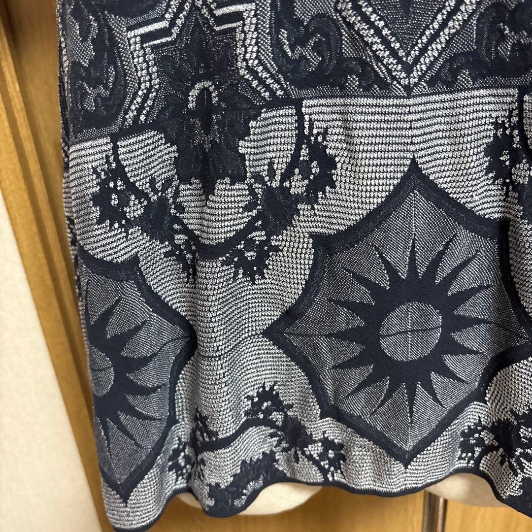 プリーツプリーズ　イッセイミヤケ　レース模様　トップス　tシャツ カットソー　3