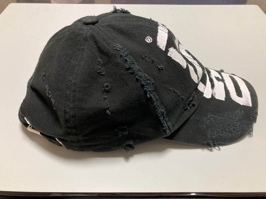 DIESEL ダメージ加工 ブラックキャップ