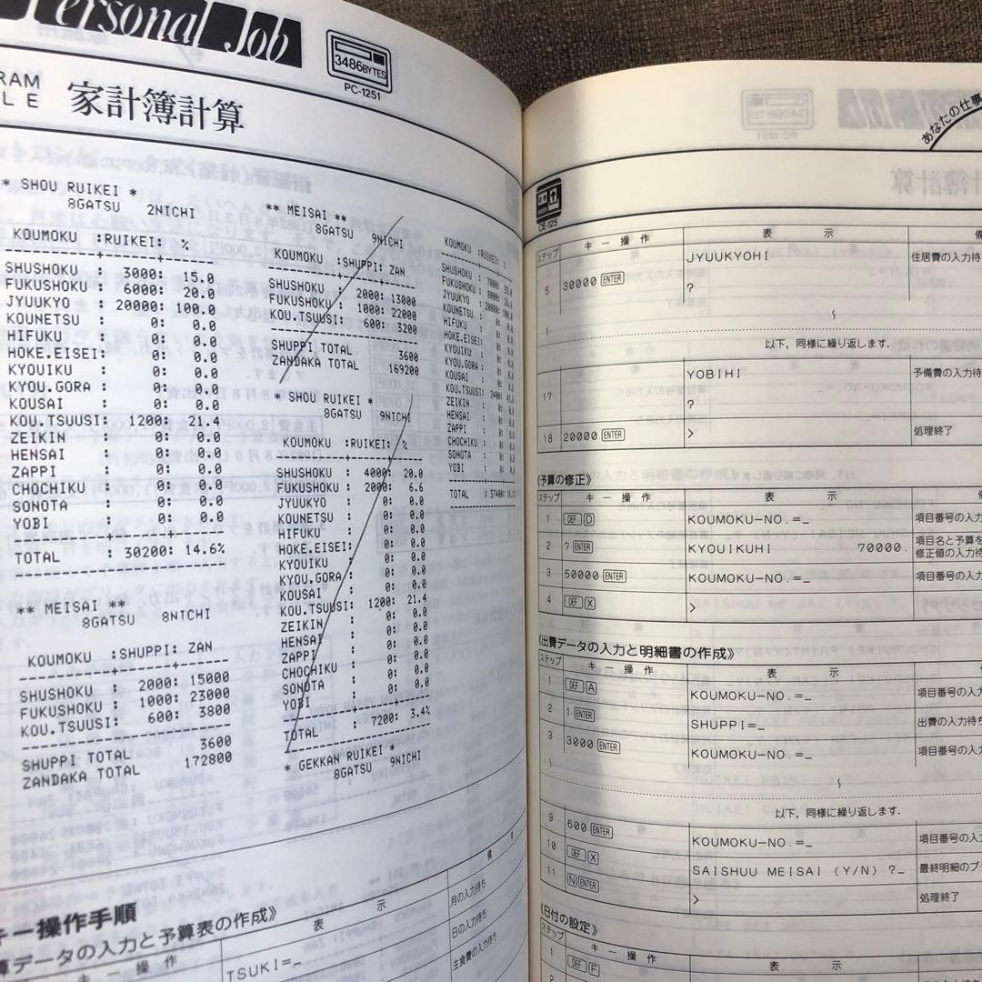 SHARP PC-1251/1250 ソフトウェアライブラリ4