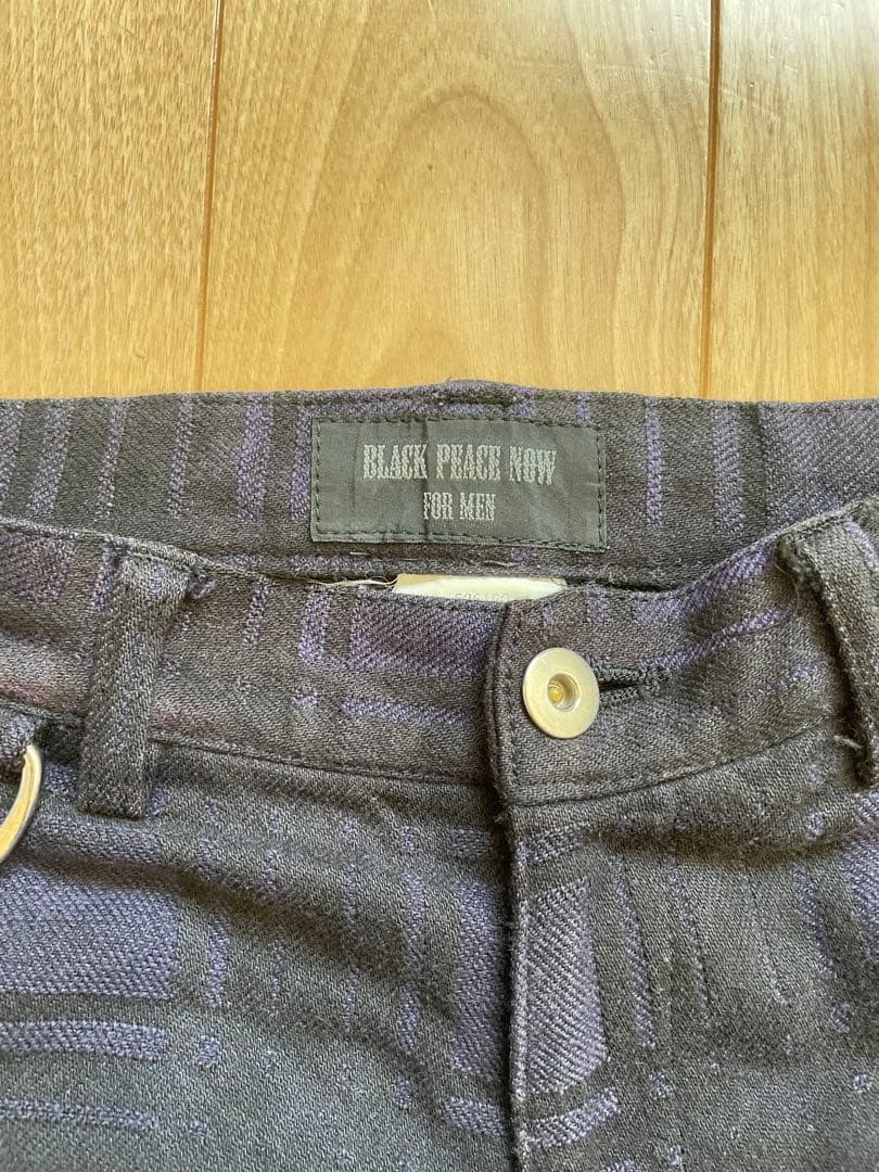BLACK PEACE NOWforMEN フラップ付きボンテージパンツ