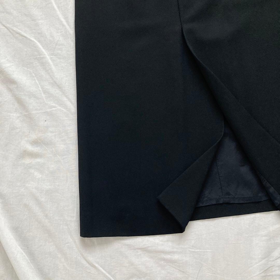 美品✨ISSEYMIYAKE イッセイミヤケ　ブラック　スリット　ロングスカート
