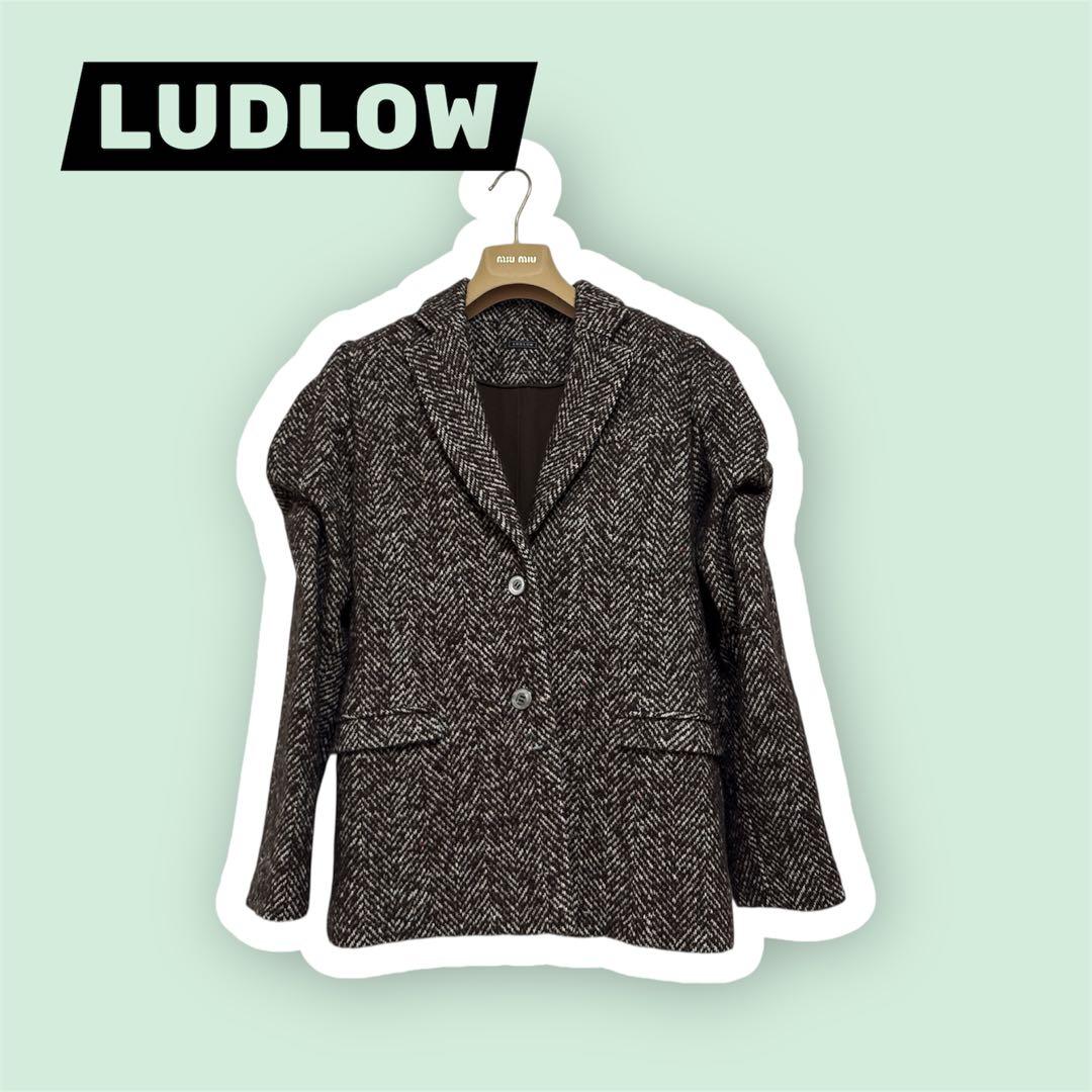 ロンハーマン購入 LUDLOW ラドロー ヘリンボーンジャケット ブラウン 美品