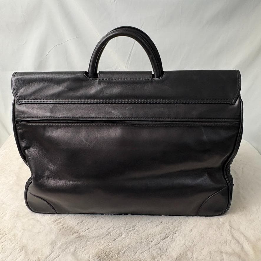 美品　Longchamp ロンシャン　ボストンバッグ　オールレザー　黒　大容量