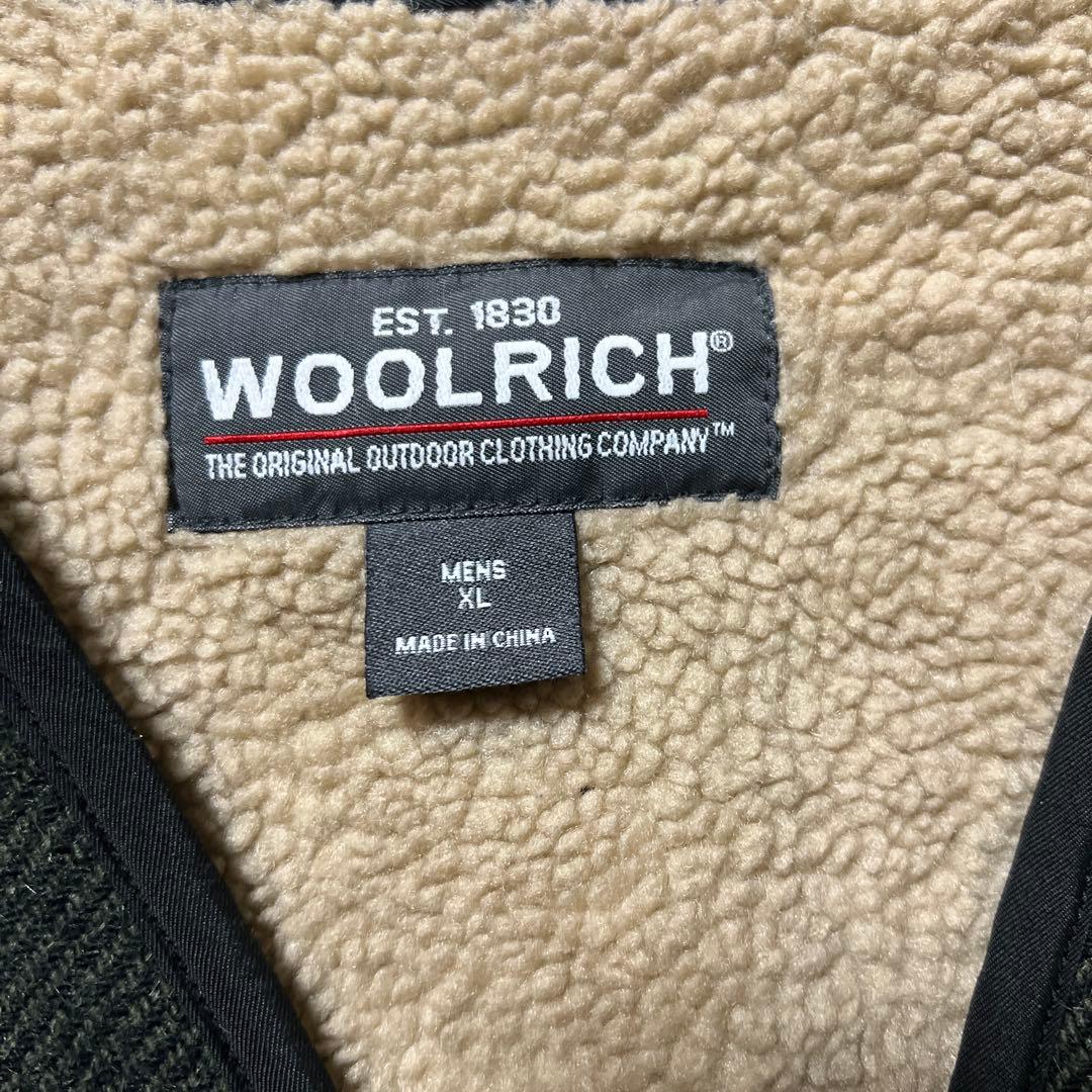 00s WOOLRICH 裏ボア ウールベスト サイズ表記XL