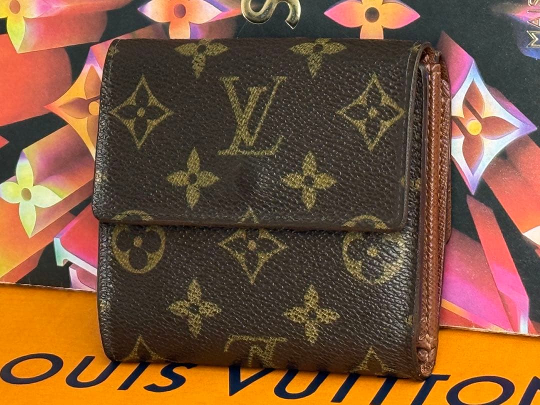 ルイヴィトン　ポルトフォイユ・エリーズ　ダブルホック　コンパクト財布