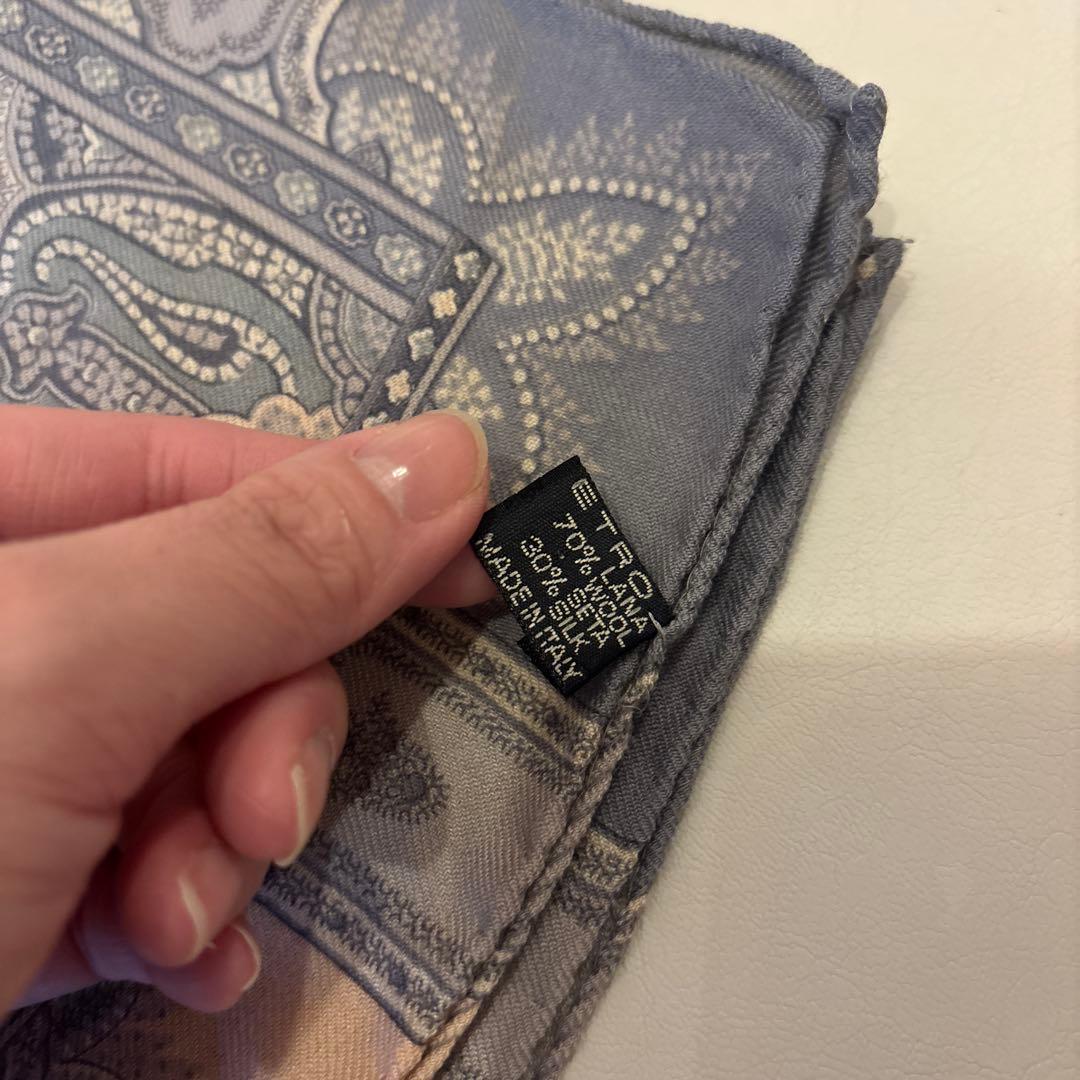 ETRO エトロ 大判 ショール ストール ペイズリー イタリア製