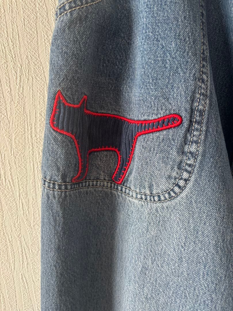 新品未使用SCOLAR 刺繍デニムアップリケプレミアムパンツ(完売品)