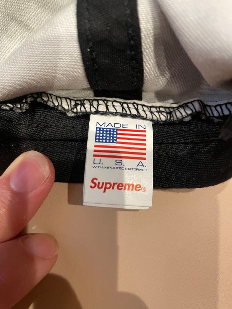 Supreme ブラック キャップ　Sロゴ
