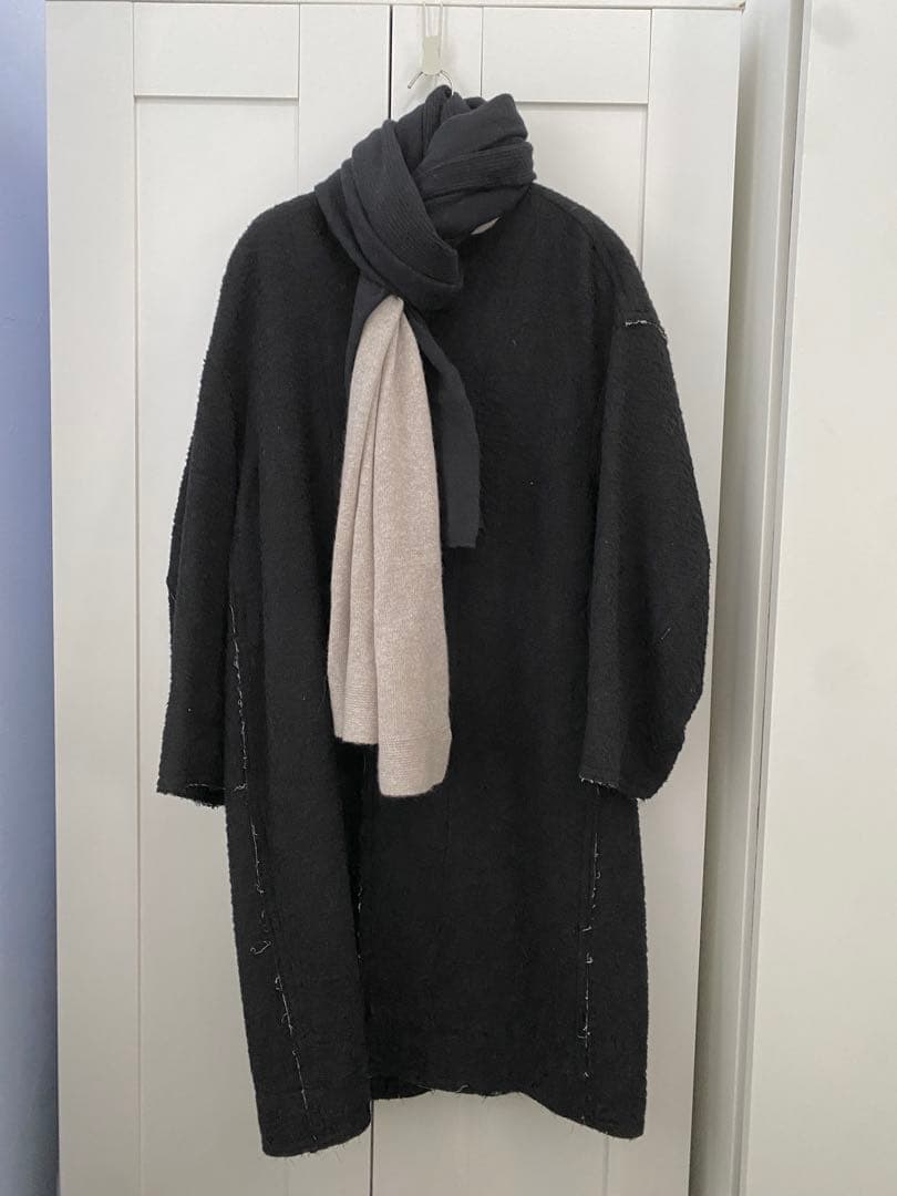 美品★pas de calais パドカレ　ストール　カシミア　バイカラー