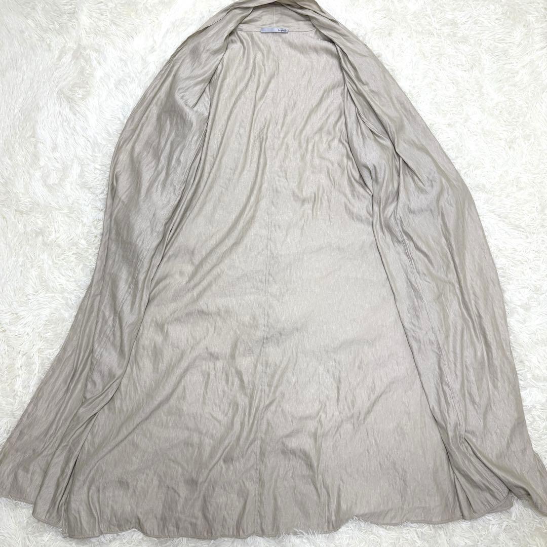 美品 Le pivot デニムライク ローブ カーディガン 羽織