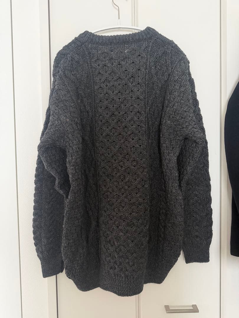 Aran Woollen Mills　アランニットセーター(チャコール)