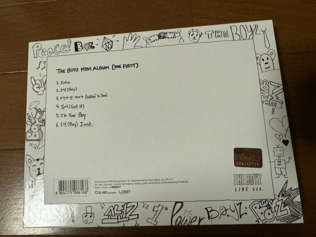 THE BOYZ FIRST Mini Album 初回ポスター