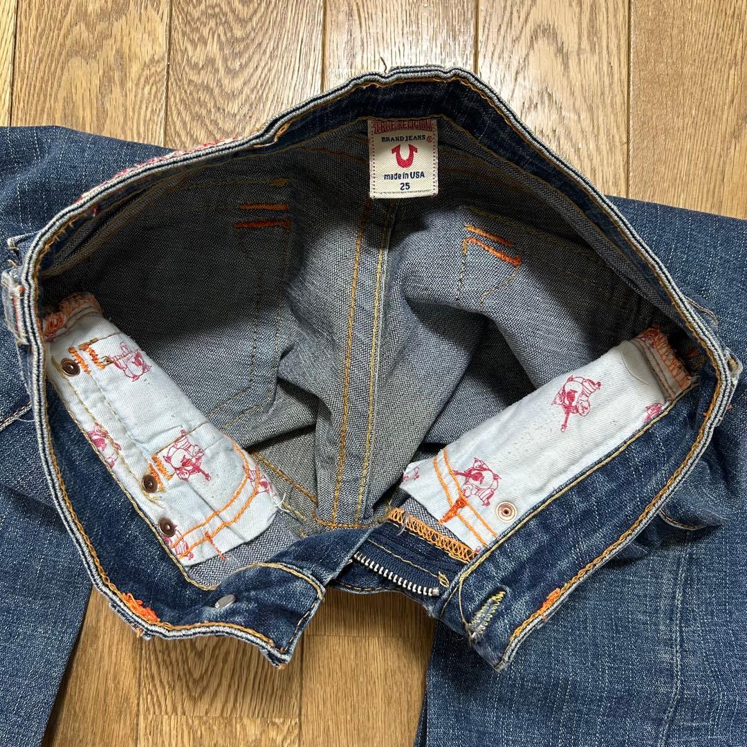 USA製 フレアデニムパンツ 25TRUE RELIGION トゥルーレリジョン