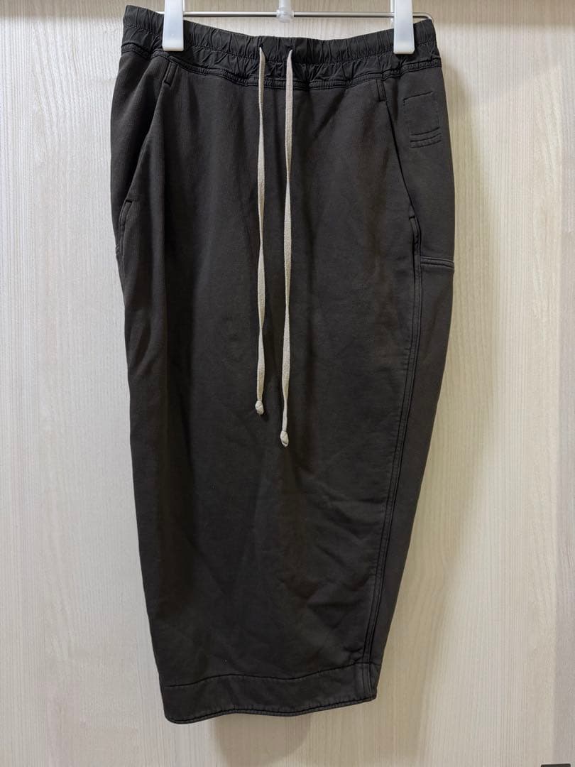 Rick Owens DRKSHDW ダークグレー スウェットスカート