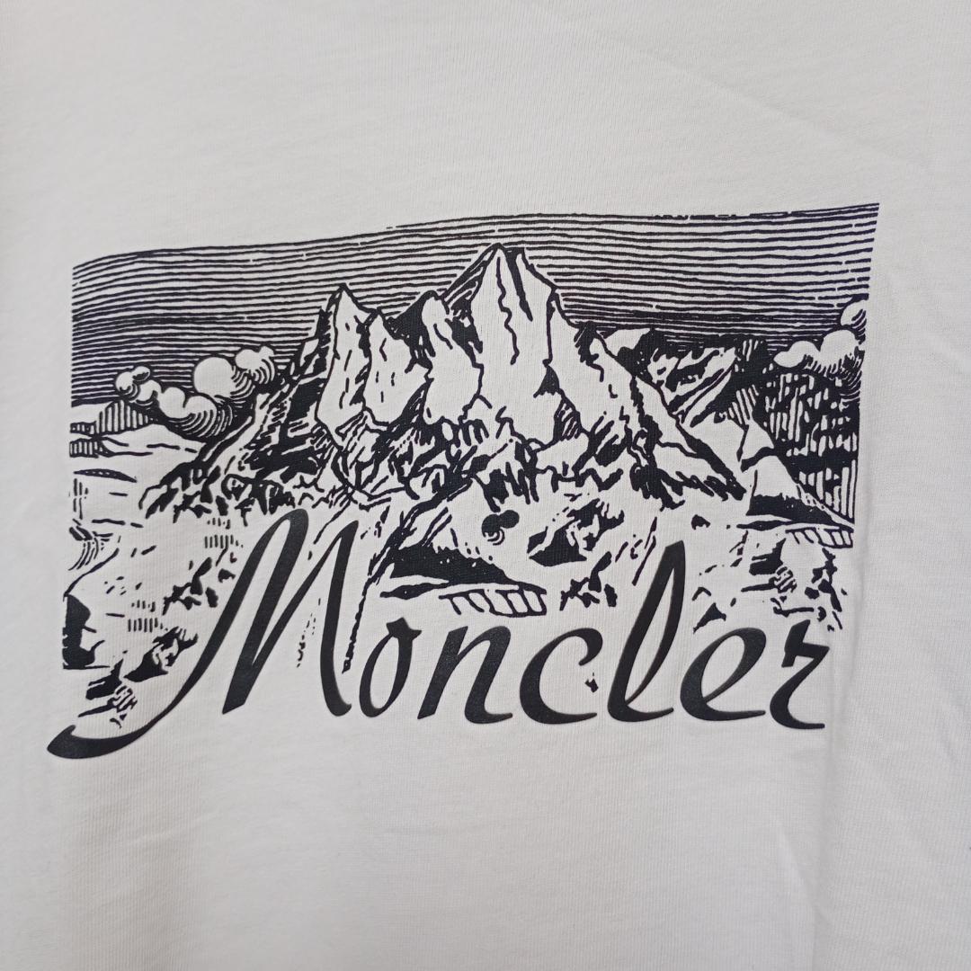 MONCLER 24/25秋冬 マウンテンロゴ コットン TシャツMサイズ