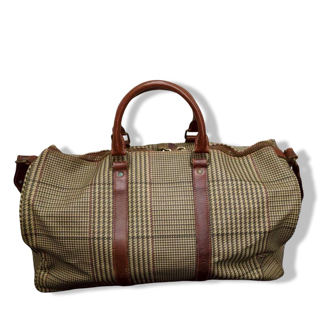 POLORALPHLAUREN 2way BOSTONBAG 千鳥格子　y2k