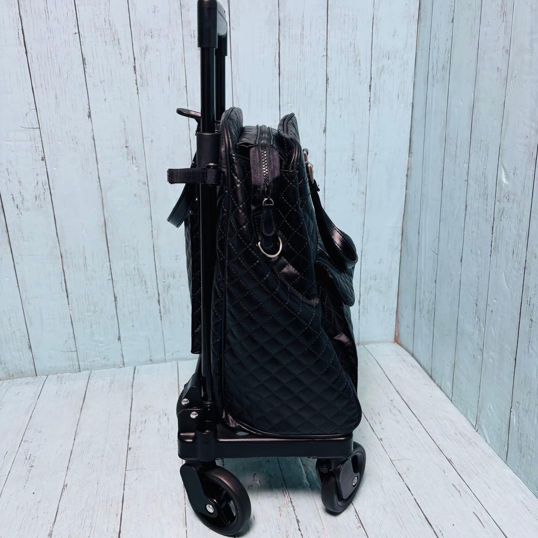島製作所　SHIMA 横押しショッピングカート　メロディスムーズ　ブラック　美品
