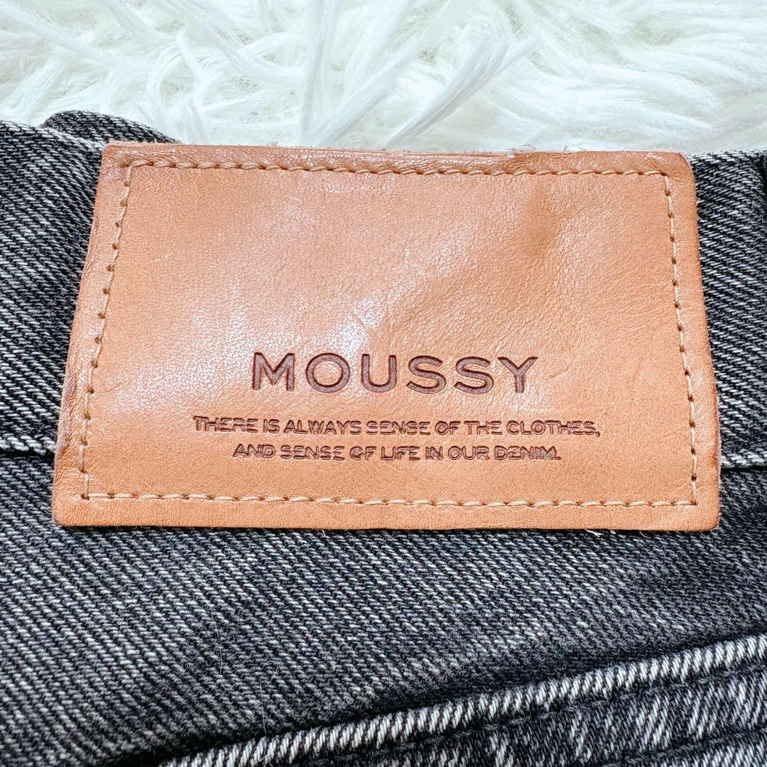 未使用級✨MOUSSY マウジー フレアデニムパンツ ブラック ロング丈