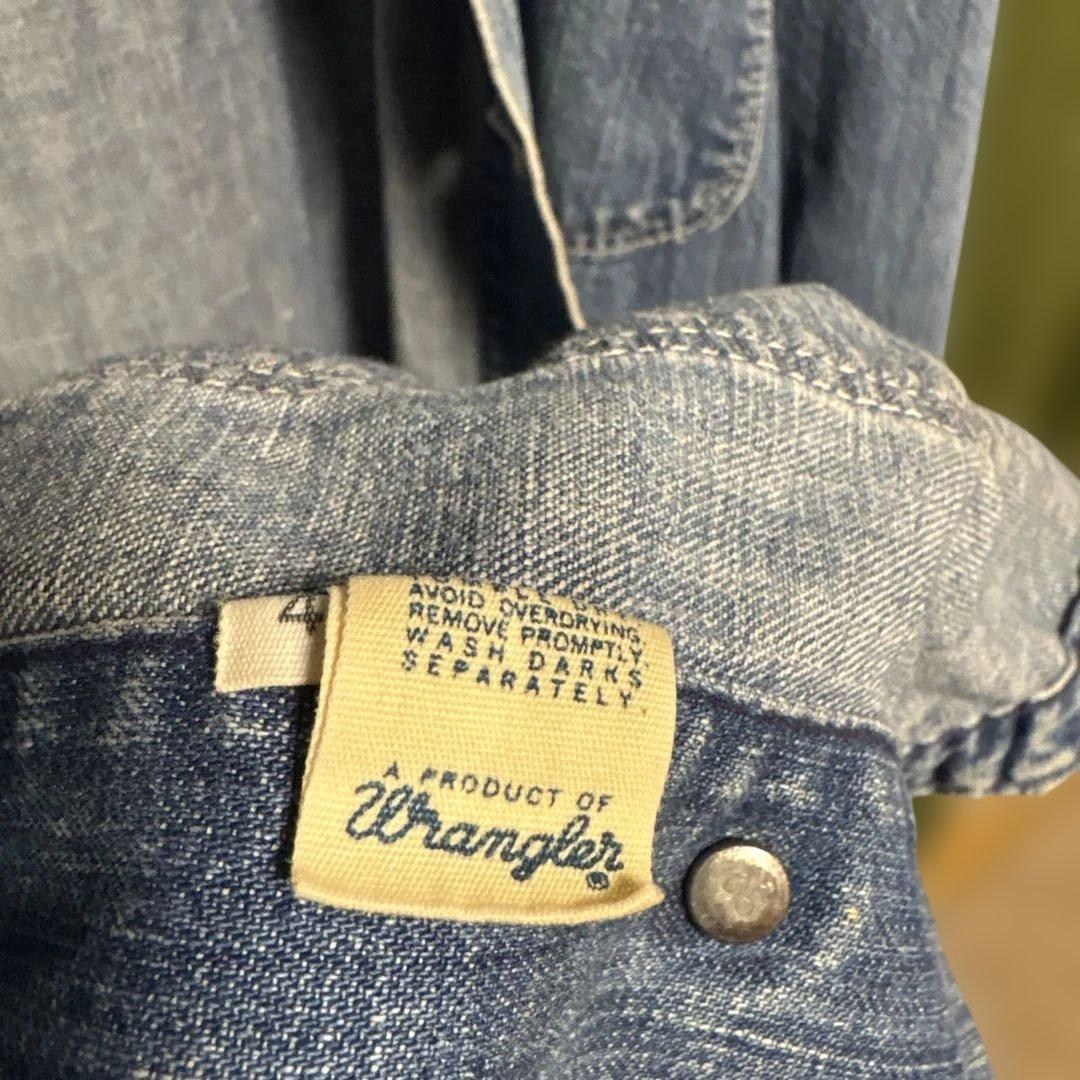 フ*坂様 Wrangler デニムカバーオール　サイズ42 70s 80s ビン