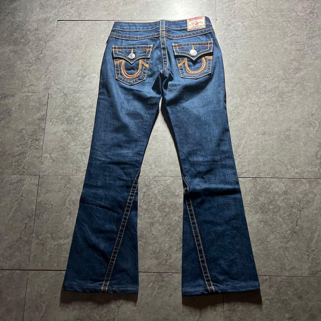 希少 USA製 TRUERELIGION フレアデニム RAINBOW JOEY