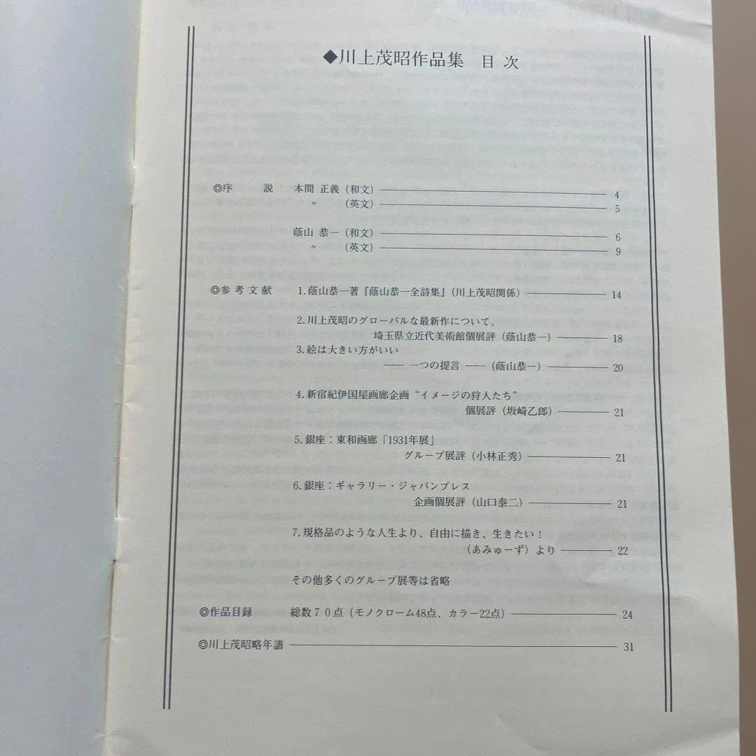 稀少　川上茂昭　作品集 1964-2000　大型本