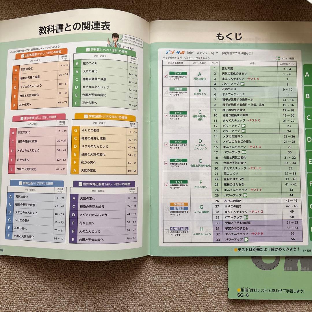 ポピー 小学5年 2024年〜2025年 4月〜3月 (１年分)