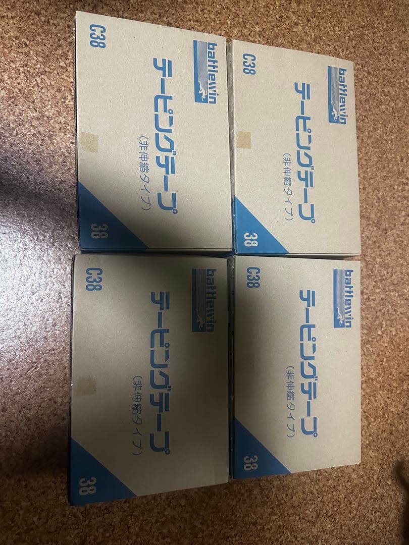 ニチバン バトルウィン テーピングテープ C38 12巻入り×4箱