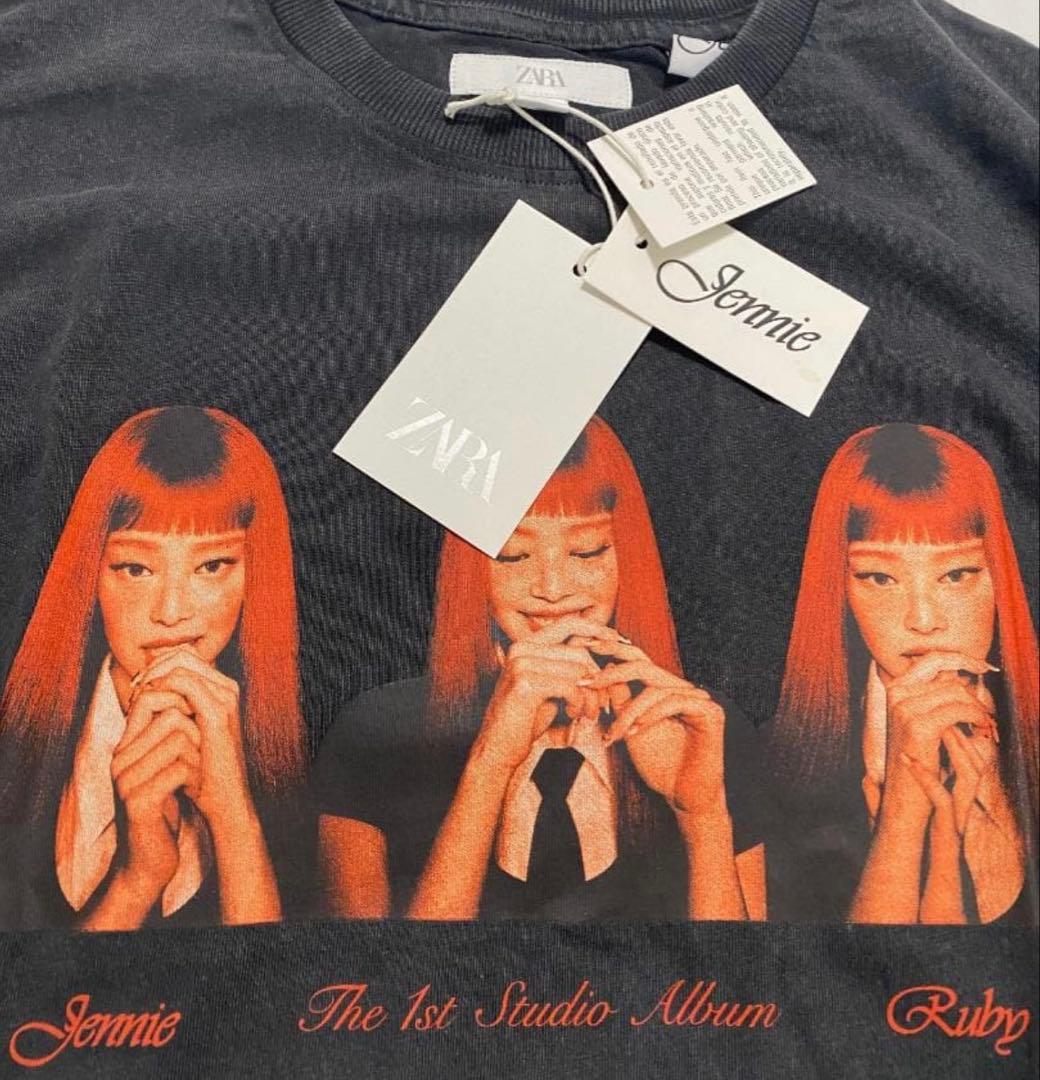 ZARA JENNIE RUBY® ウォッシュドTシャツ ジェニ