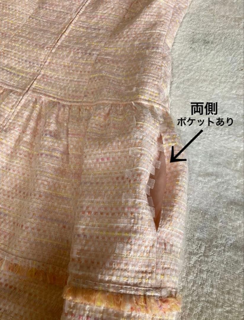 Rene LIMITED EDITION ツイードノースリーブワンピース
