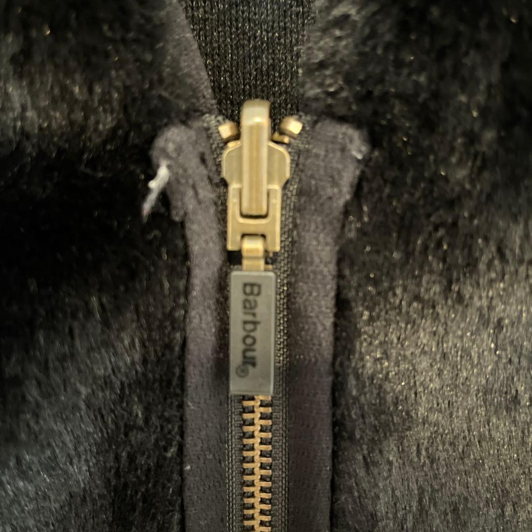 Barbour ブラック フリース ベスト 40