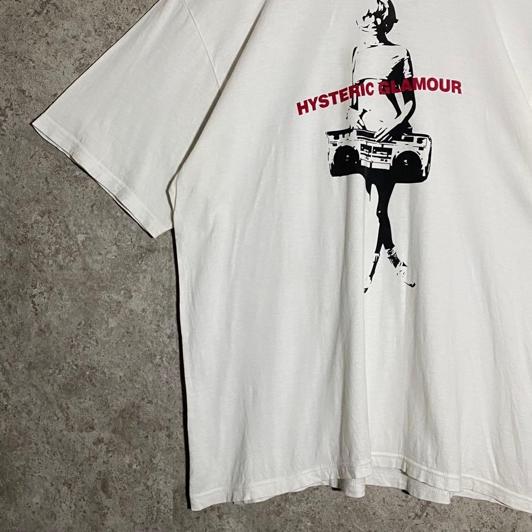 【希少サイズ】ヒステリックグラマーTシャツ ラジオガール XL ホワイト