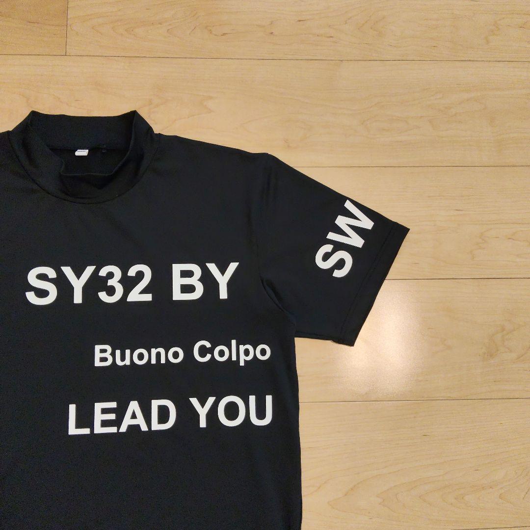 【L】 美品 SY32 BY SWEET YEARS GOLF 半袖モックネック