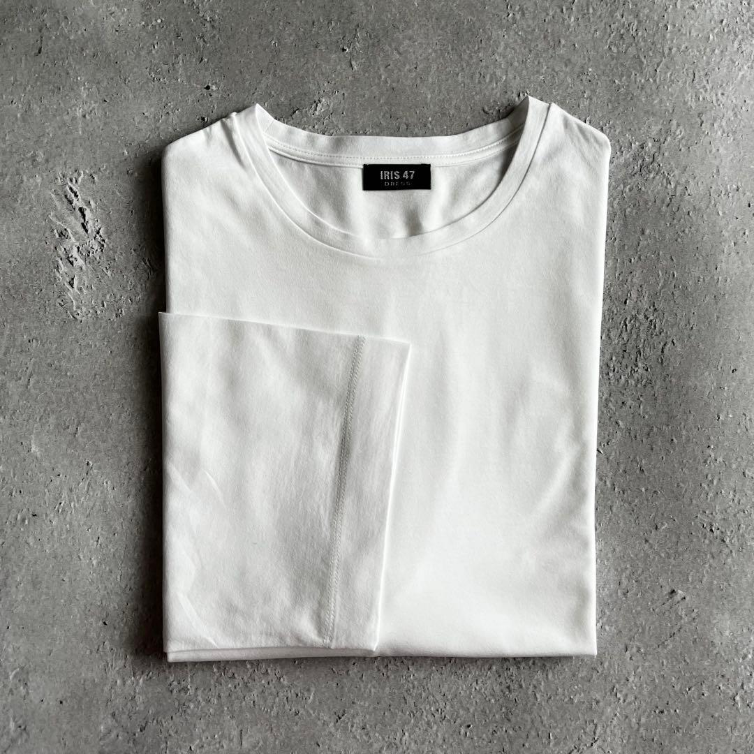 iris47／シルキーオーバーサイズトップス Tシャツ