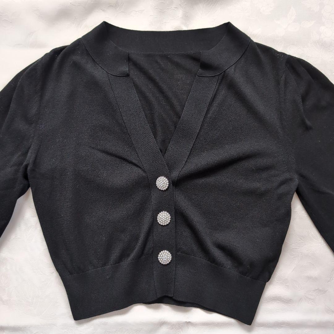未使用 FOXEY BOUTIQUE パールボタン カーディガン