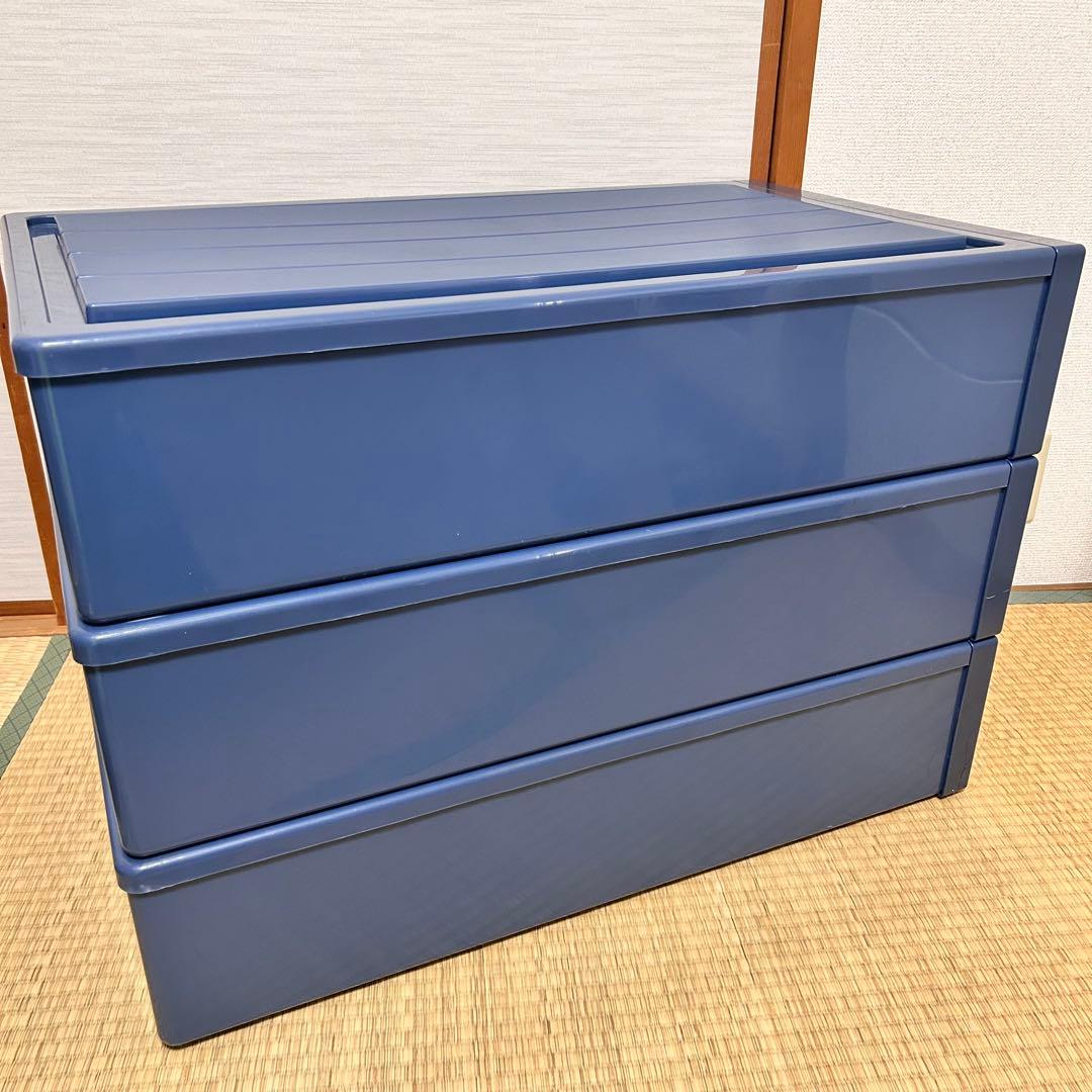 Fitsケース　74フィッツケース　押入サイズ　ロング　スリム　天馬　3つセット