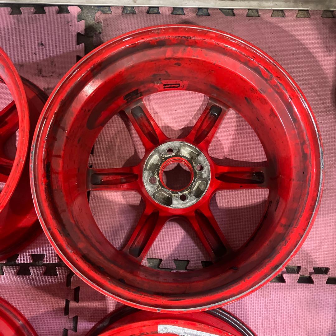 n*フ様 レイズ TE37 17インチ PCD100×4H 8.5J +40 4