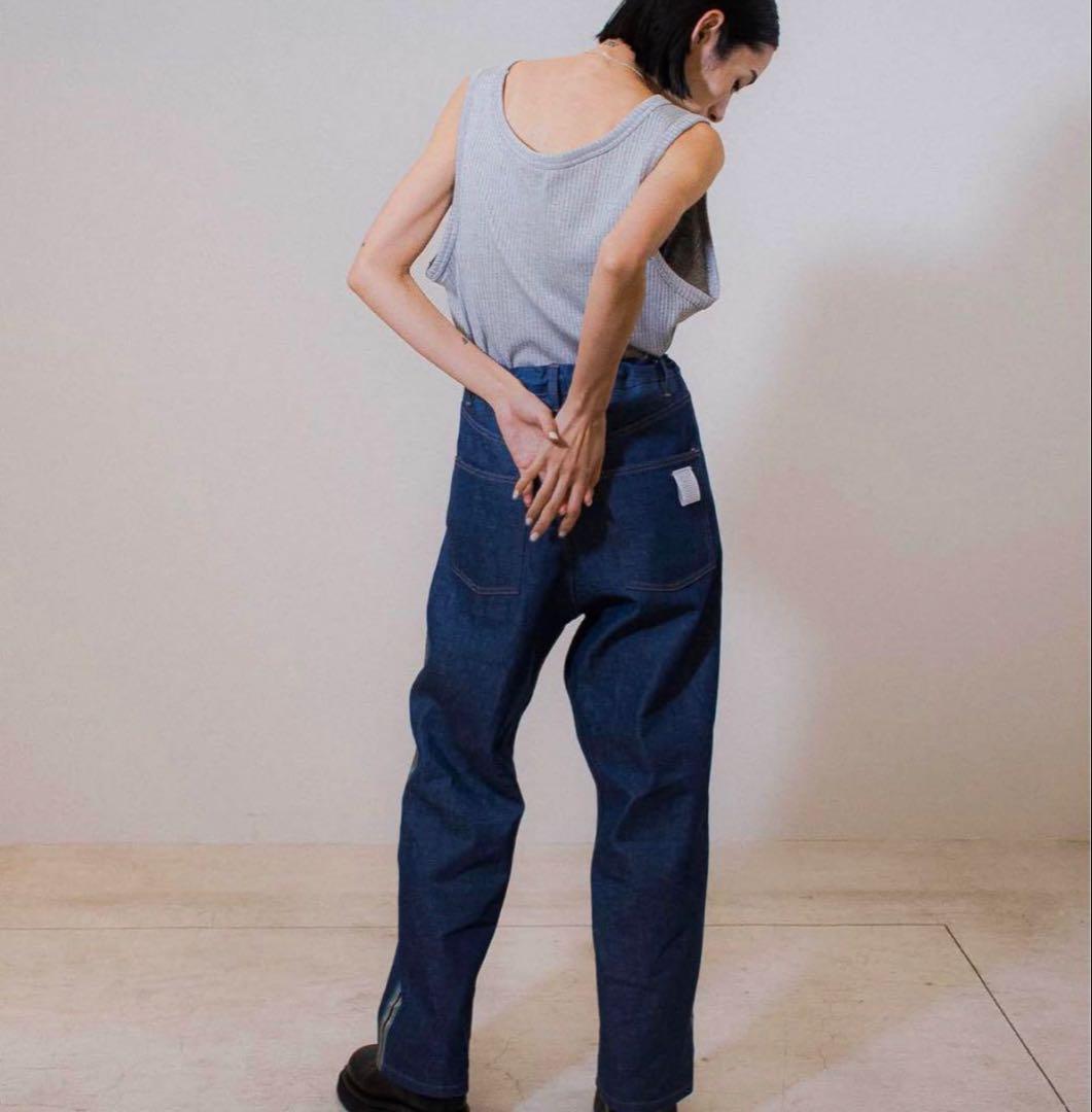 AKIO ラインデニムパンツ