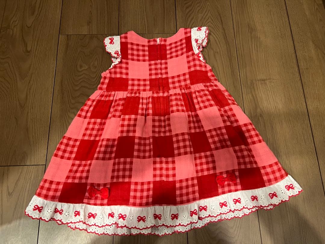 ミキハウス　チエコサク　ワンピース90cm