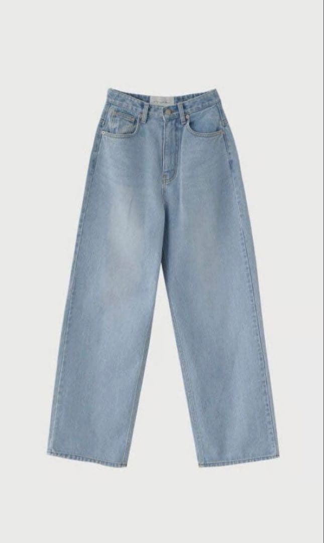 na.e ワイドルーズジーンズ　Wide Loose Jeans M 通常丈
