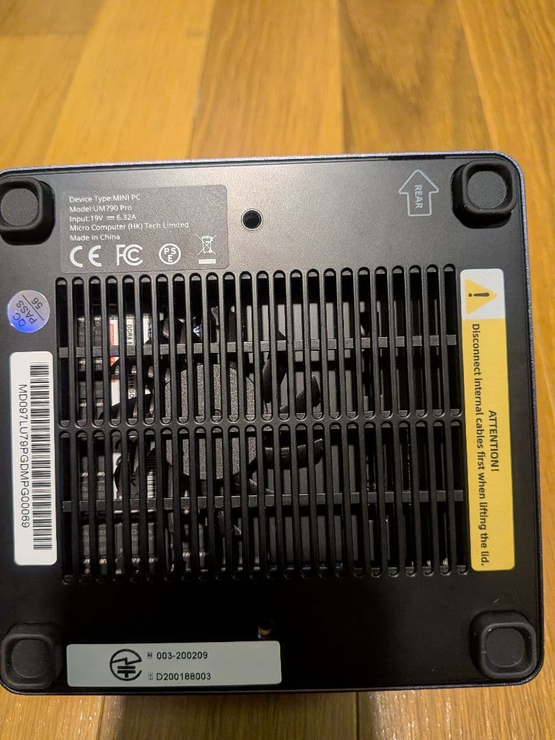 ミニPC MINISFORUM UM790Pro 64GB SSD1TB Win11