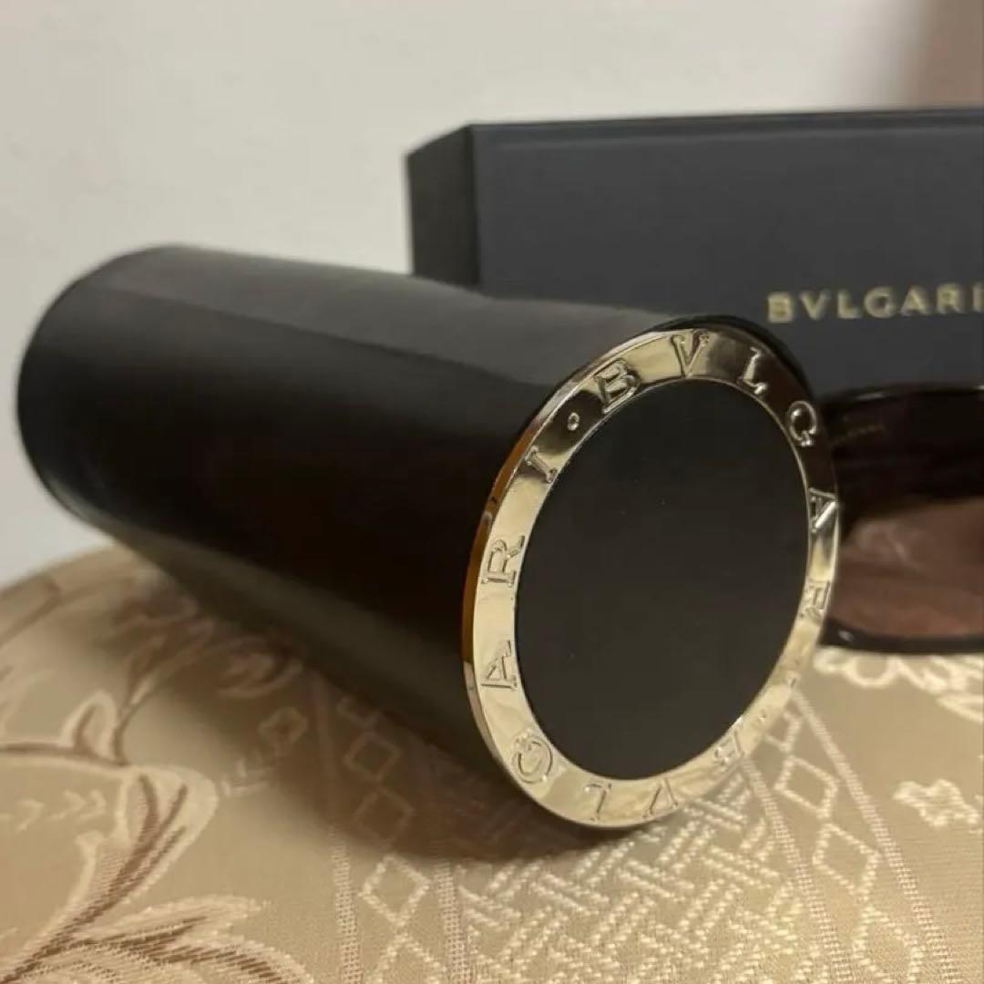 BVLGARI ブラウン サングラス ケース付き