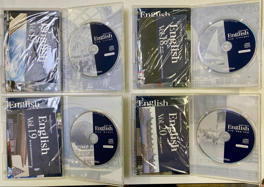 スピードラーニング English 英会話 CD 全48巻セット　CDプレーヤー