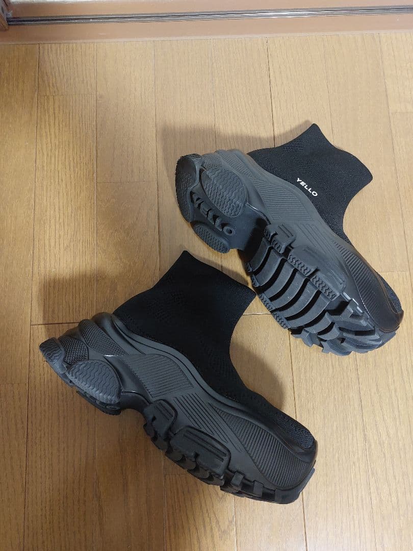 完売品★YELLO★BLACK WHALE SHORT BOOTS★Mサイズ