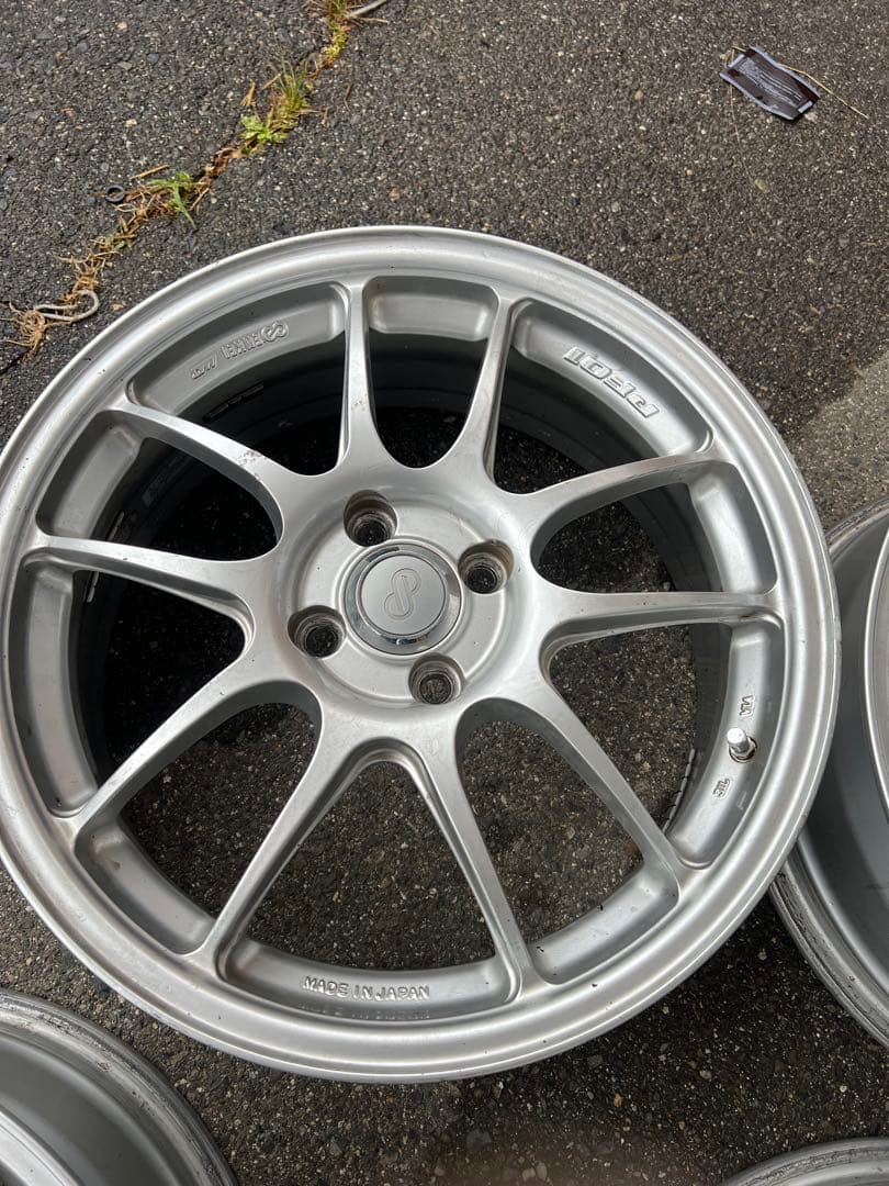 エンケイ　PF01 17×6.5j+48 4H100 4本 シルバー 美品