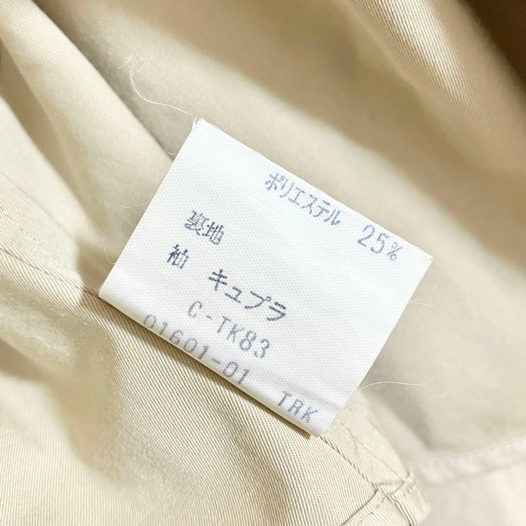 バーバリー 金ボタン トレンチコート 9AR Mダブル ベルト ノバチェック