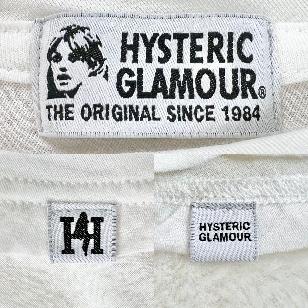【ヒステリックグラマー】レインボーパンダオーバーサイズTシャツ☆ロゴ☆白☆F